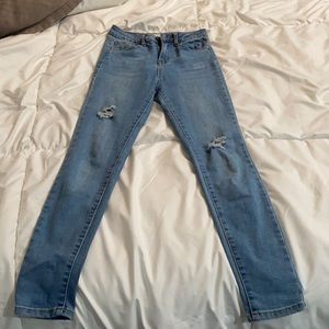 tillys ripped jeans supper high wasted size 8